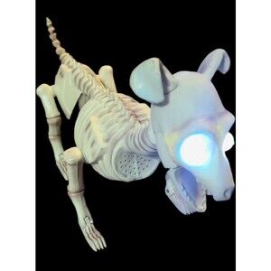 Gemmy Boney Barney Animated Motion Sensor Talking Skeleton Dog Halloween